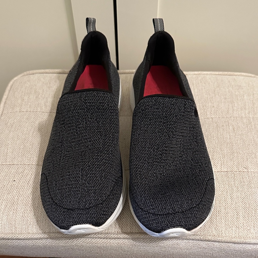 Skechers Black Slip-On Sneakers